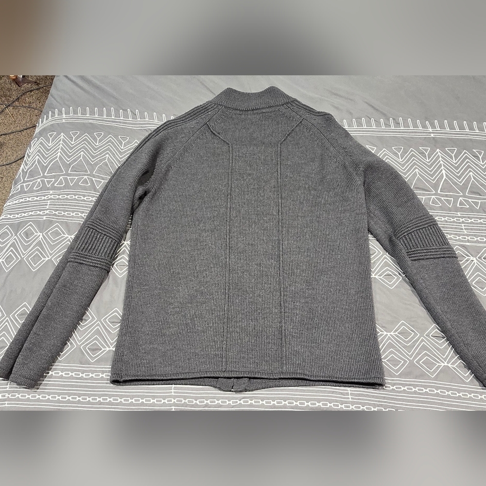Aether Riley Full Zip Merino Wool Sweater Size Small - Picture 5 of 7